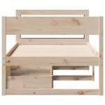 vidaXL Cadre de lit sans matelas 75x190 cm bois de pin massif