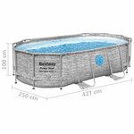 Bestway Ensemble de piscine Power Steel 427x250x100 cm