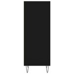 vidaXL Buffet noir 34 5x32 5x90 cm bois d'ingénierie