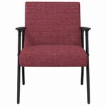 vidaXL fauteuil Bordeaux 59 x 75 x 78 cm tissu