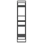 vidaXL Bibliothèque à 4 niveaux Gris 60x30x140 cm Bois de pin massif