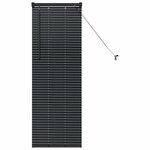 vidaXL Stores vénitiens Noir 130 x 40 cm Aluminium