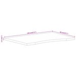 vidaXL Dessus de bureau avec courbe 120x50x2 5 cm manguier massif brut