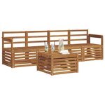 vidaXL Ensemble de canapés d'extérieur 5 pc Naturel