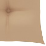 vidaXL Chaises de jardin lot de 2 avec coussins Bois de teck massif