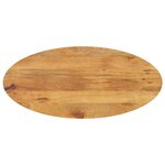 vidaXL Dessus de table 140x50x2 5 cm ovale bois massif de manguier