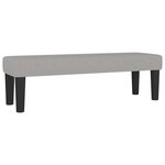 vidaXL Sommier à lattes de lit avec matelas Gris clair 160x200cm Tissu