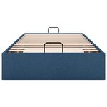 vidaXL Cadre de lit ottoman sans matelas bleu 80x200 cm tissu