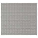 vidaXL Couverture lestée Gris 200x225 cm 13 kg Tissu