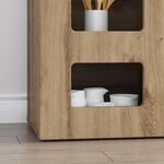 vidaXL Buffet Chêne artisanal 100 x 35 x 59 cm Bois d'ingénierie