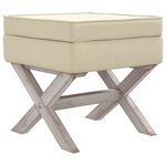 vidaXL Tabouret de rangement 45x45x49 cm lin