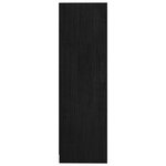 vidaXL Bibliothèque/Séparateur de pièce Noir 104x33 5x110cm Pin massif
