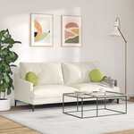 vidaXL Coussins de siège 2 Pièces Vert clair Ø30 x 13 cm tissu