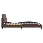 vidaXL Cadre de lit sans matelas Zadar marron 120x200 cm similicuir