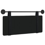 vidaXL Tête de lit suspendue Noir Velours