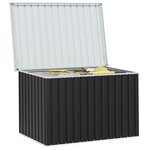 vidaXL Boîte de rangement de jardin Anthracite 149x99x93 cm