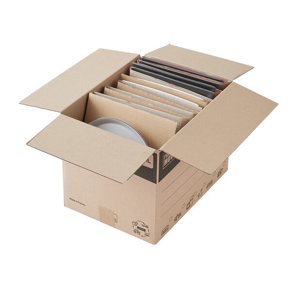 Pack and Move - Lot 120 croisillons de calage déménagement avec carton - 55 x 30 x 30 cm - Pour assiettes et cadres - Carton renforcé