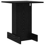 vidaXL Table d'appoint Chêne noir 44 5 x 45 x 55 cm Bois d'ingénierie