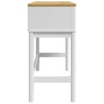 vidaXL Table console FLORO blanc 89 5x36 5x73 cm bois de pin massif