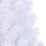 vidaXL Sapin de Noël artificiel L 240 cm Blanc
