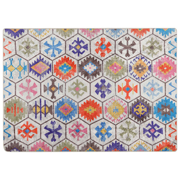 vidaXL Tapis lavable multicolore 80x150 cm antidérapant