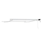 vidaXL Auvent avec Blanc 3 x 2 5 m Métal