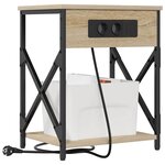 vidaXL Cabinet de chevet 2 Pièces Chêne Sonoma 41 x 31 x 51 cm