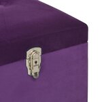 Banc banquette avec compartiment de rangement 105 cm violet velours 02_0010749