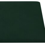 vidaXL Panneaux muraux 12 Pièces Vert foncé 90x15 cm Velours 1 62 m²