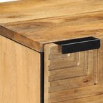 vidaXL Table de chevet marron 40x33x46 cm bois de manguier solide
