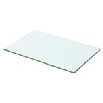 vidaXL Panneaux d'étagère 2 Pièces verre transparent 50x25 cm