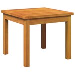 vidaXL Ensemble Bistro 3 Pièces avec Coussins  en Bois d'Acacia Massif