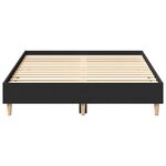 vidaXL Cadre de lit sans matelas noir 120x190 cm bois d'ingénierie
