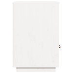 Armoire de bureau rangement pratique bois massif de pin 40 x 50 x 75 cm style rustique finition mate en bois blanc 02_0048421