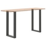 vidaXL Pieds de table de bar en U 2 pièces Anthracite 40 x (90-91) cm Acier