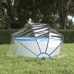 vidaXL Dôme de piscine rond 315x158 cm PVC
