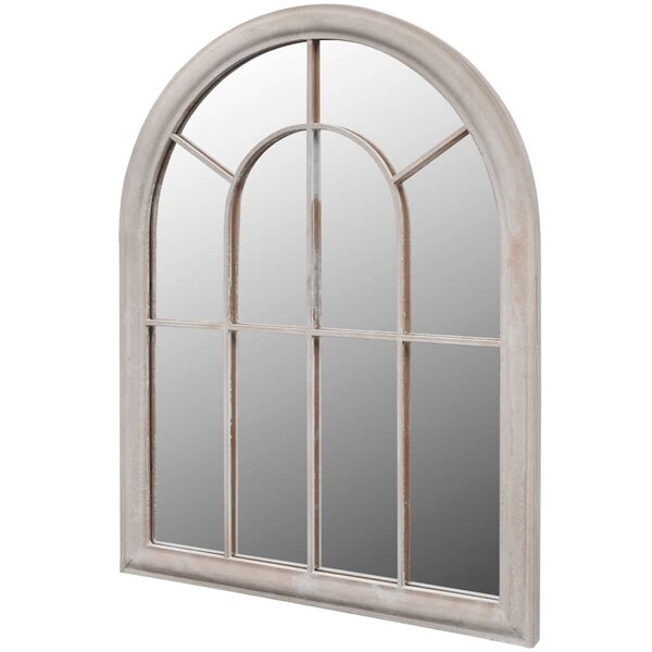 vidaXL Miroir de jardin d'arche rustique 69x89 cm Intérieur/extérieur