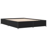 vidaXL Cadre de lit sans matelas noir 120x200 cm