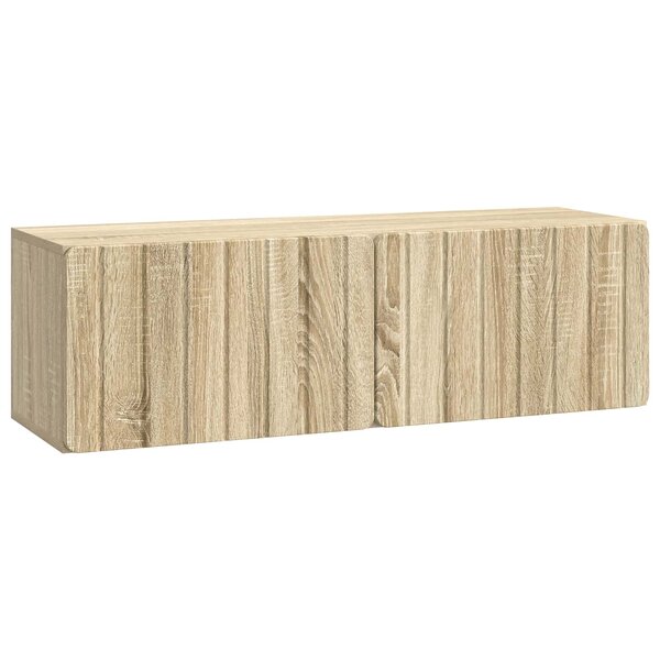 vidaXL Meuble TV mural Chêne Sonoma 98 x 31 x 30 cm Bois d'ingénierie