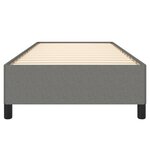 vidaXL Cadre de lit sans matelas gris foncé 90x200 cm tissu