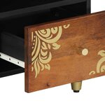 vidaXL Meuble TV Marron miel 100 x 33 x 46 cm Bois de mangue massif