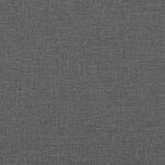 vidaXL Cadre de lit Dover gris foncé 200x200 cm tissu