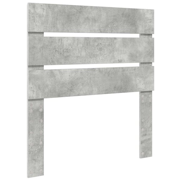 vidaXL Tête de lit Gris béton 90 cm Bois d'ingénierie