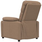 vidaXL Fauteuil de massage Marron Tissu