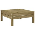 vidaXL Salon de jardin 8 Pièces avec coussins bois de pin imprégné
