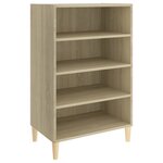 vidaXL Buffet Chêne sonoma 57x35x90 cm Bois d’ingénierie