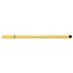 Stylo feutre pen 68  jaune clair x 10 stabilo