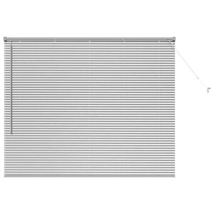 vidaXL Store de Fenêtre avec des rideaux Argent Aluminium