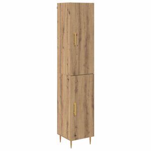vidaXL Haut Armoire 2 Pièces Chêne artisanal Bois d'ingénierie