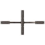 vidaXL Pied de table à manger en forme d'araignée  noir  120 x 68 x (72-73) cm  acier